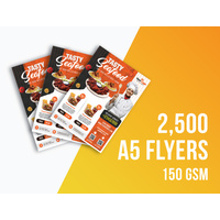 2,500 x A5 flyers - Hot Deal - Free Shipping