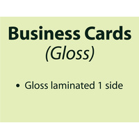 100 x Business Cards - Gloss Cello 1 side -Trade - Pickup - Inc GST