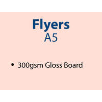 20,000 x A5 flyers - Trade - 300gsm. Inc GST