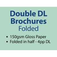 1,000 x Double DL Brochures - Trade - Pickup - Inc GST