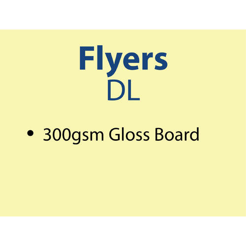 15,000 x DL flyers - Trade - 300gsm. Inc GST