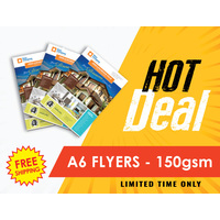 Hot Deal - A6 flyers - 150gsm gloss