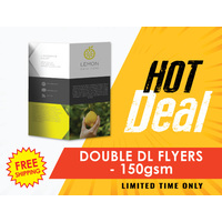 Hot Deal - Double DL folded - 150gsm gloss